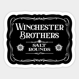 Supernatural Salt Rounds Sticker